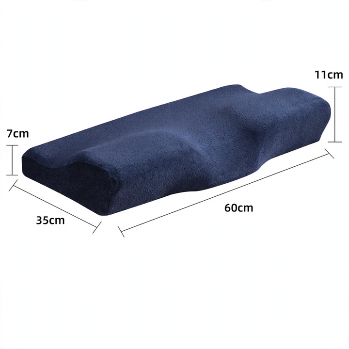 Memory foam neck support pillow, butterfly shape