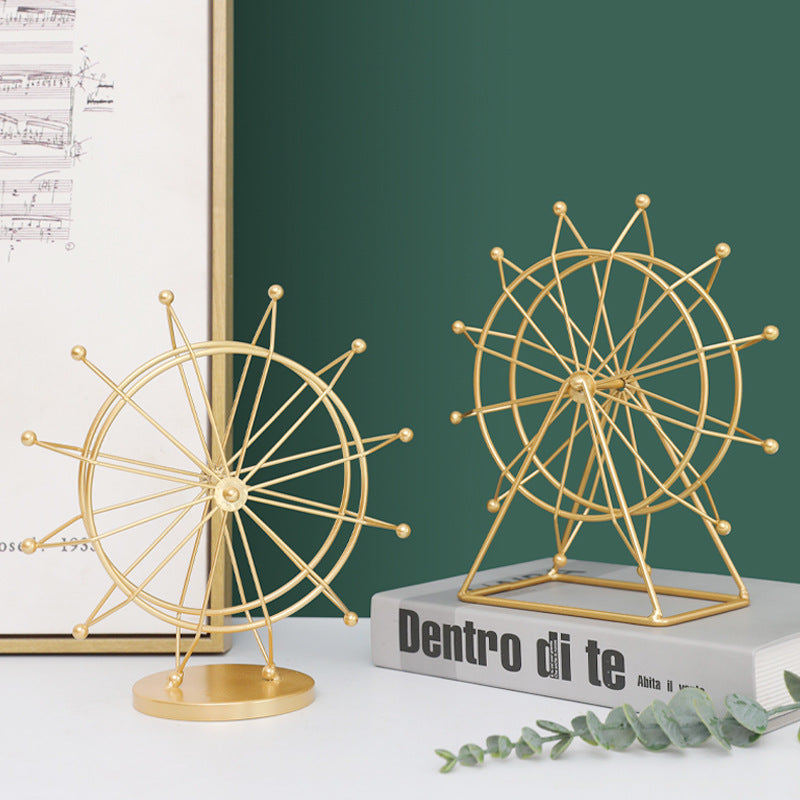 Rotatable giant wheel model, iron, European style