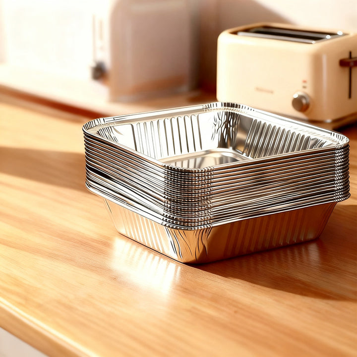 Silicone baking paper and aluminum foil for air fryers