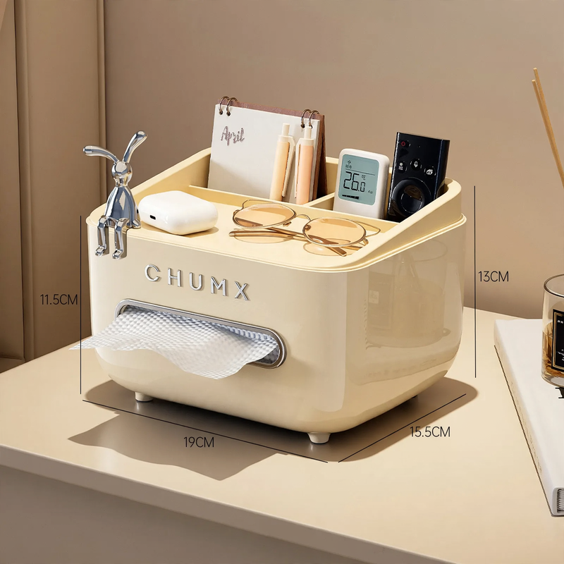 Plastic Tissue Box CD2390 with Storage