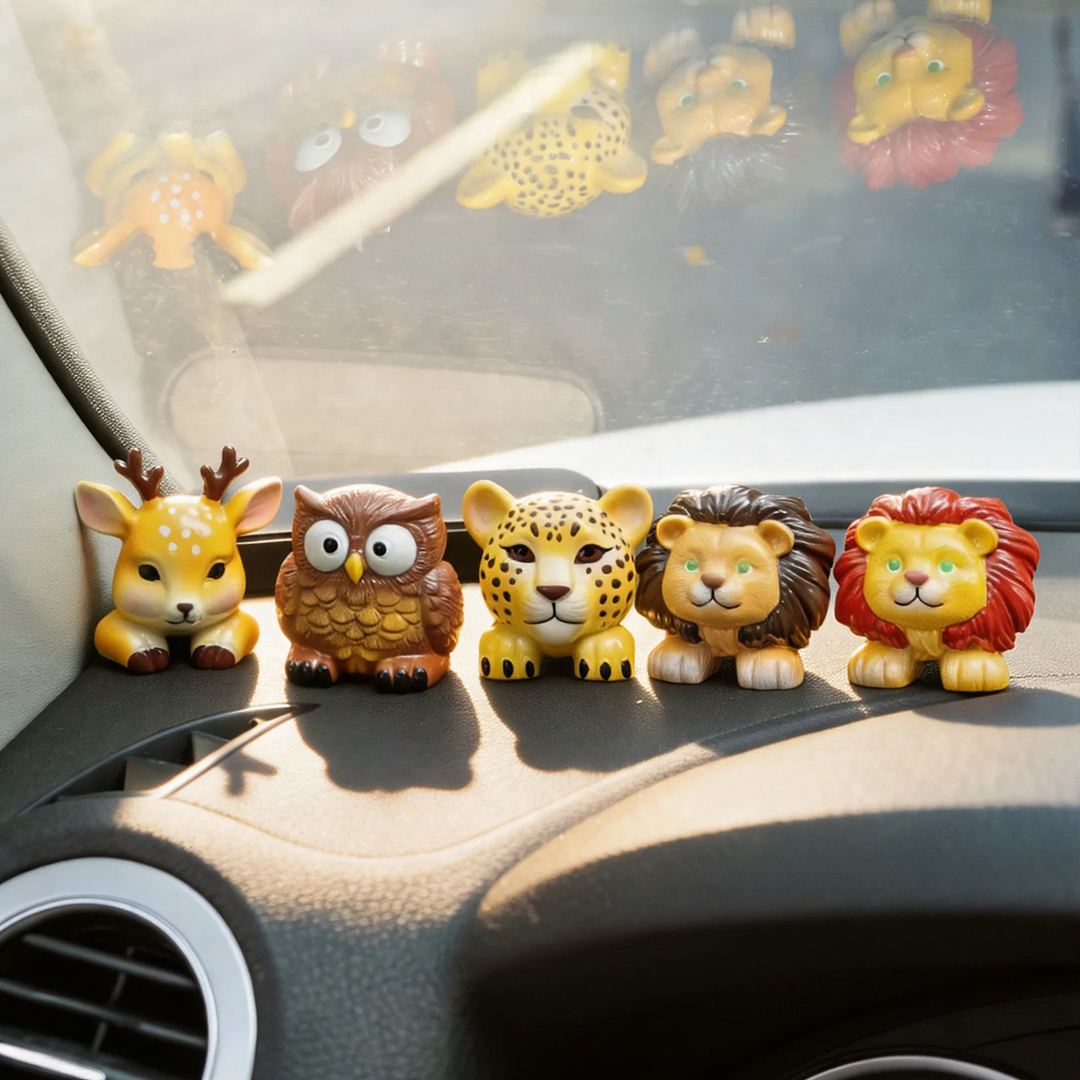 Cartoon car air freshener made of plastic