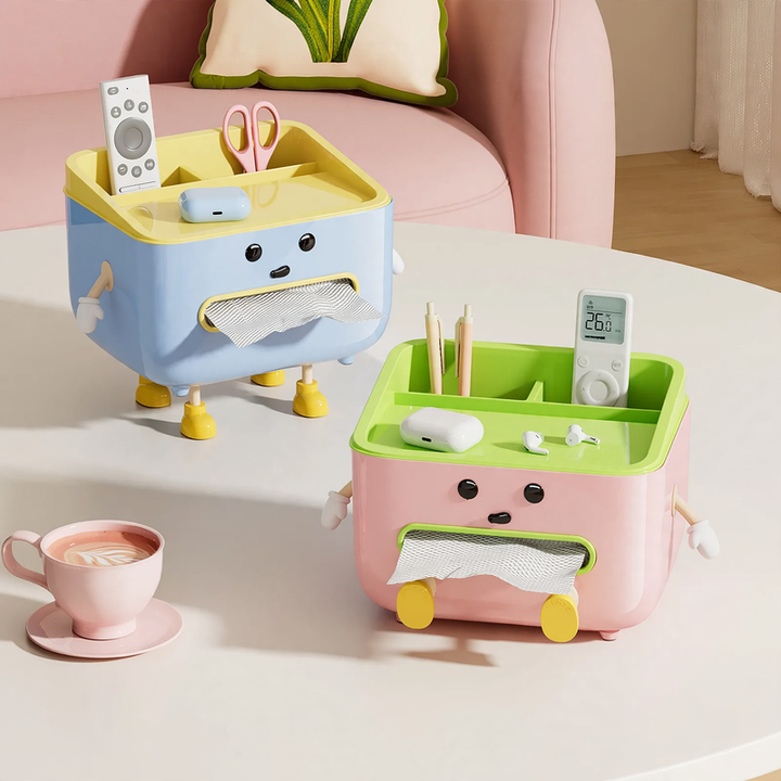 Table Tissue Box, Plastic, Modern Design