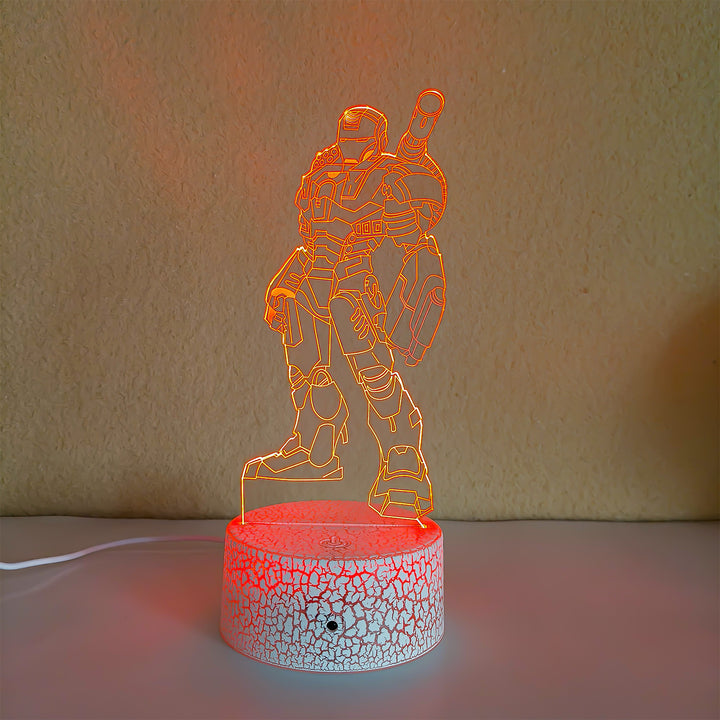 3D LED table lamp with 16 colors and remote control