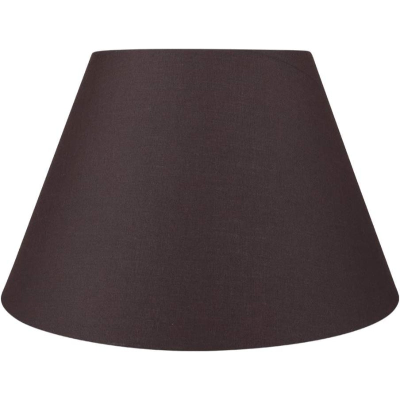 Medium lampshade, barrel fabric lampshade for table lamp and floor lamp, 7x13x7.8 inches, natural ventilated linen, handmade, spider (white) | Kalsten