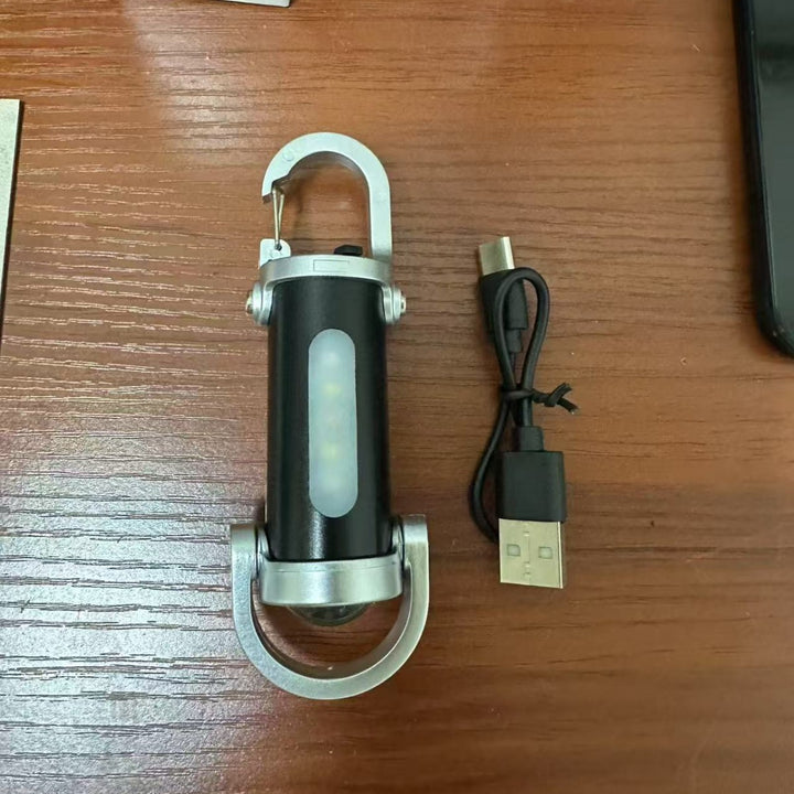 Mini flashlight with keychain, LED