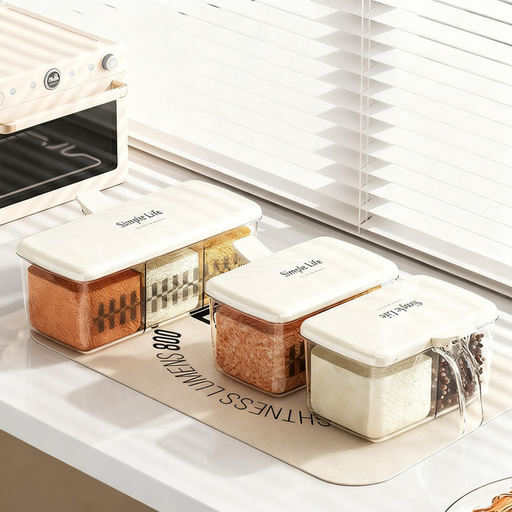 Spice box with multiple compartments