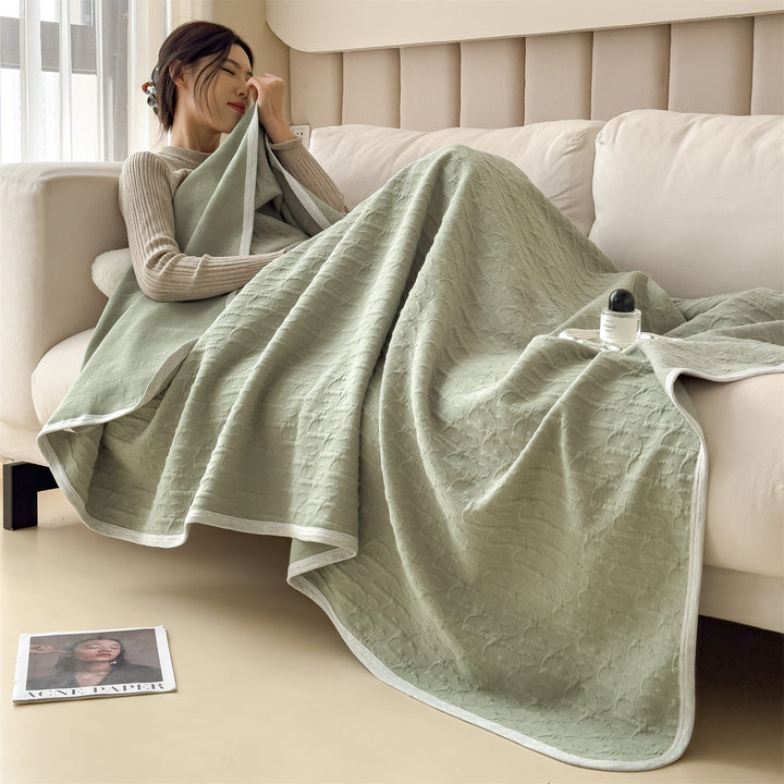 Cotton heating mat with jacquard pattern