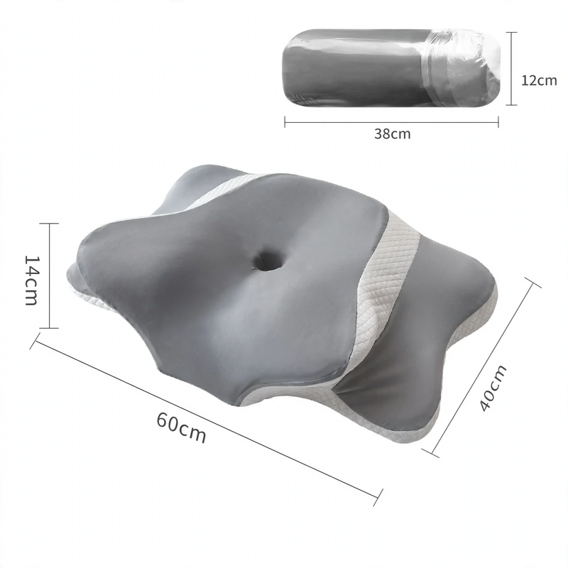 Memory foam neck support pillow
