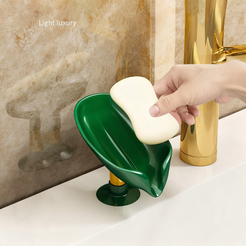 Soap holder with suction cup, wall mounted