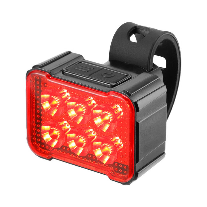 Bicycle light set with front and rear light