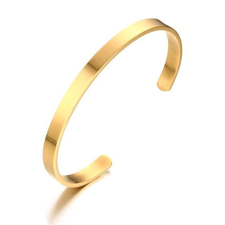 Bracelet made of stainless steel, open, smooth surface