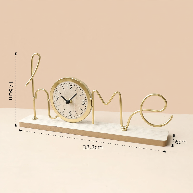Iron clock, table clock, modern design