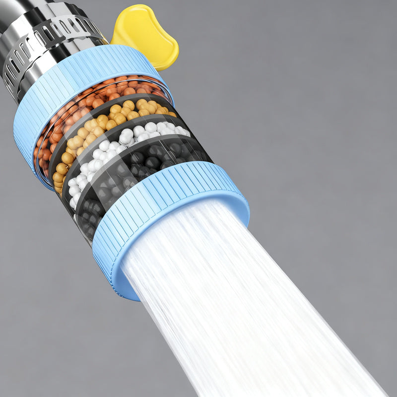 Swivel faucet attachment with filtration