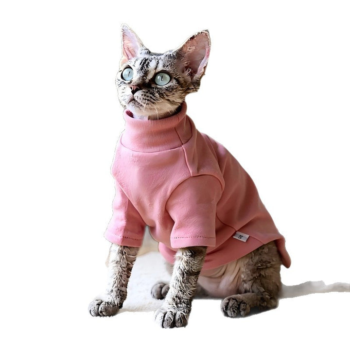 Dog coat made of sweatshirt fabric with pockets
