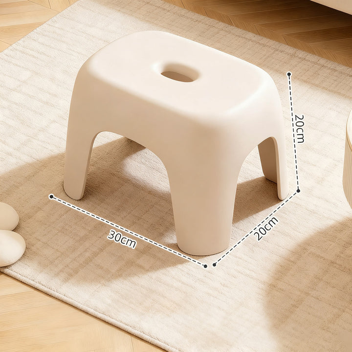 Plastic stool, square, sturdy