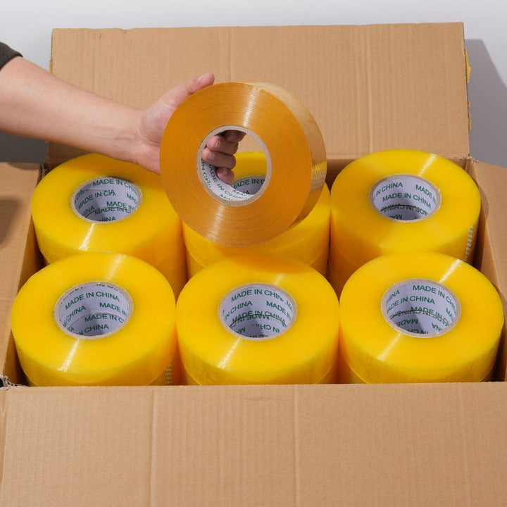 Transparent tape for packaging
