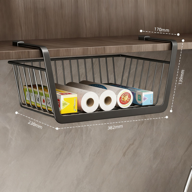 Hanging basket for under cabinet, carbon steel