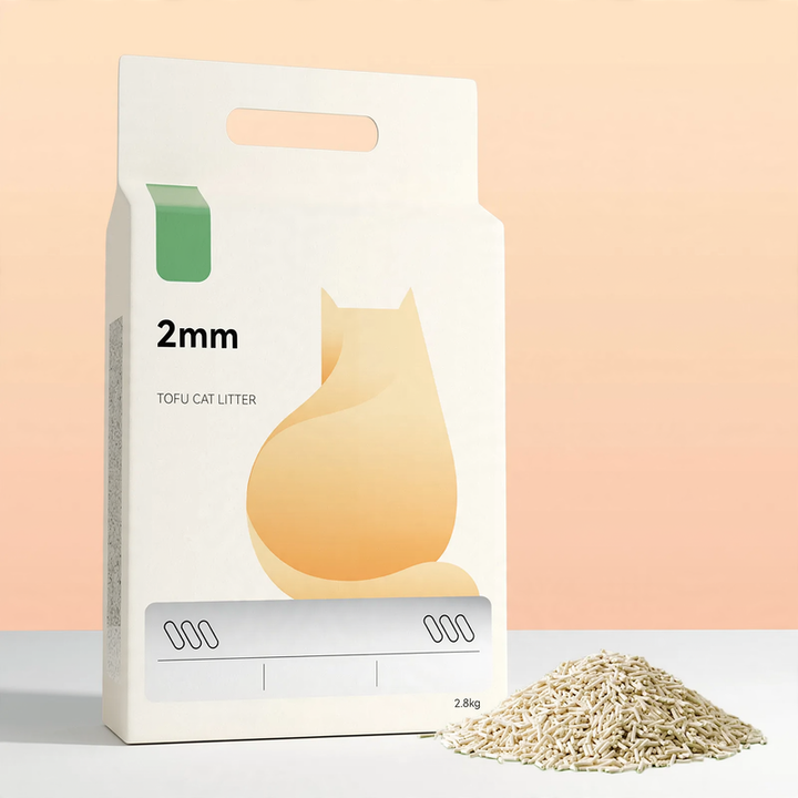 Cat litter – Mixture of bentonite and tofu