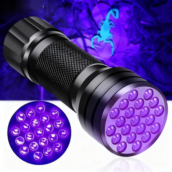 UV Flashlight with Aluminum Housing