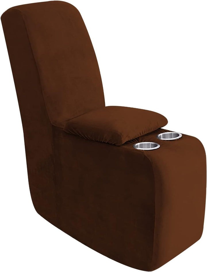 Sofa cover made of velvet, solid color