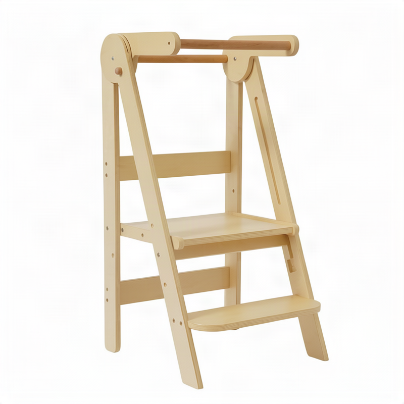 Montessori Learning Tower made of wood, foldable, 91×46×48 cm