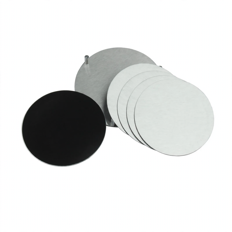 Round coasters made of stainless steel, set of 6