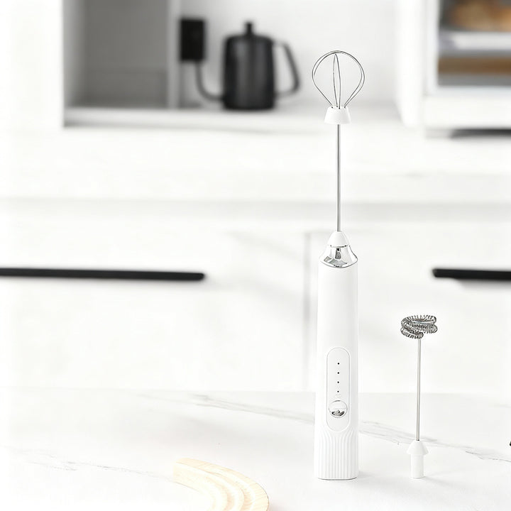 Electric milk frother, USB-C, multiple functions