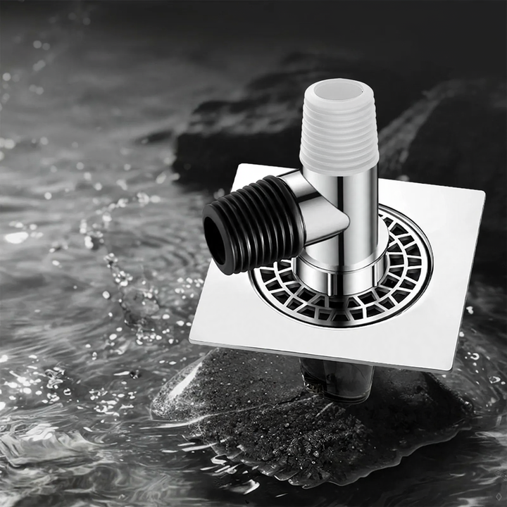 Extended drainage pipe with odor protection for washing machine