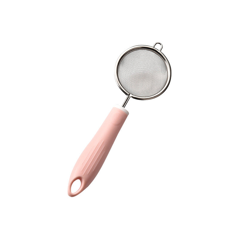 Kitchen strainer and kitchen helper set made of stainless steel