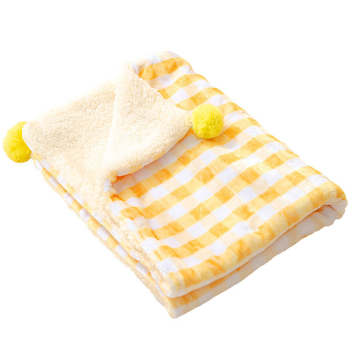 Heating mat for pets, flannel, checkered