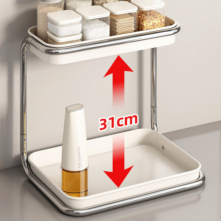 Multi-tiered spice rack for the countertop