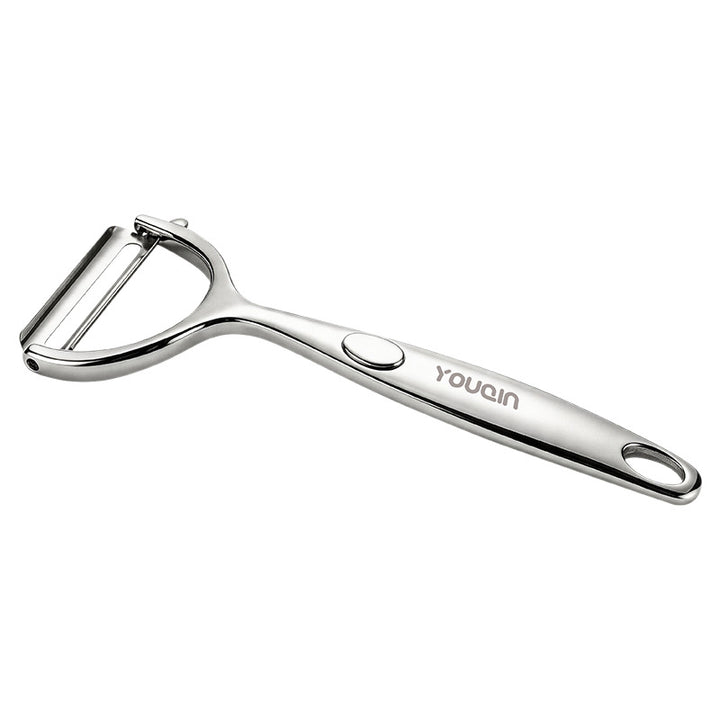 Multi-purpose peeler made of zinc alloy