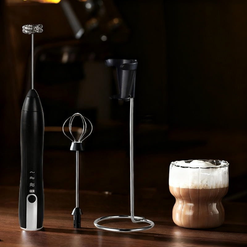 Electric milk frother, USB-C, multiple functions
