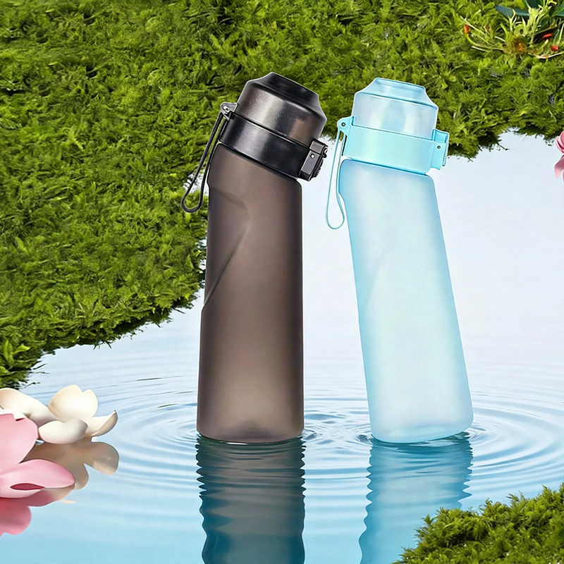 Sport drinking bottle 650ml with flavor rings made of Tritan