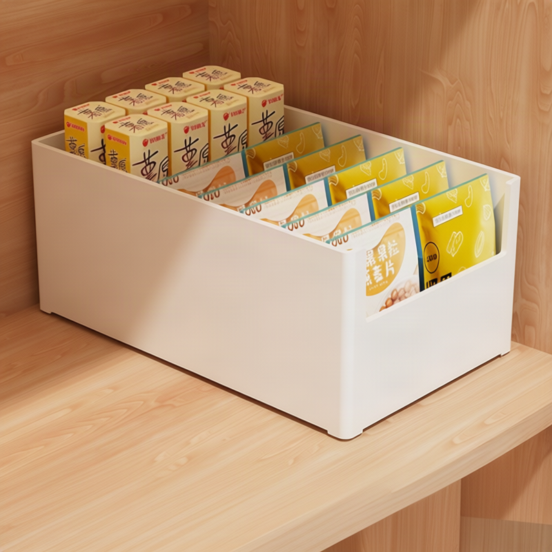 Wall-mounted storage box with compartments