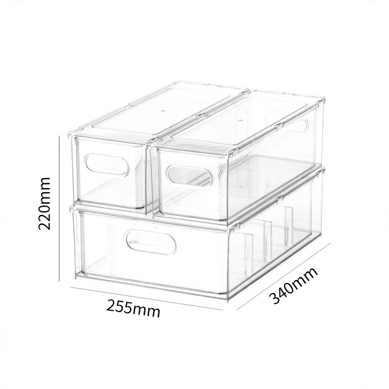 Refrigerator storage box, drawer system