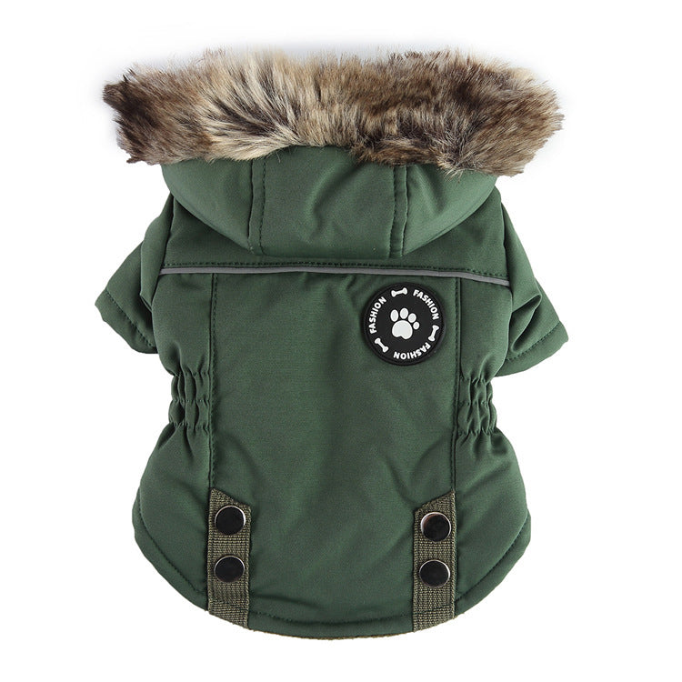 Dog jacket with zipper, polyester
