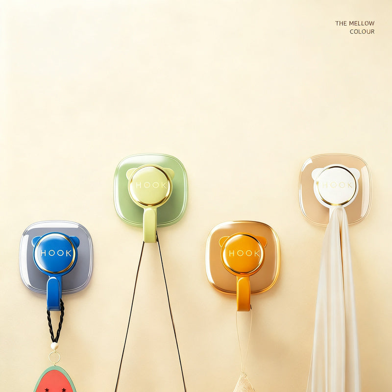 Self-adhesive wall hook, load-bearing