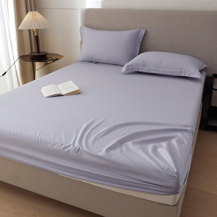 Cotton fitted sheet set, 1.2 m, solid colors