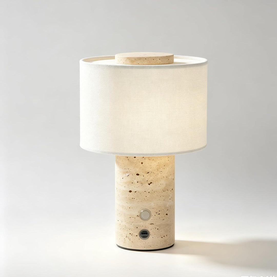 Marble table lamp with touch switch