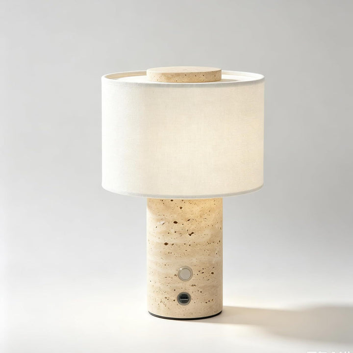 Marble table lamp with touch switch