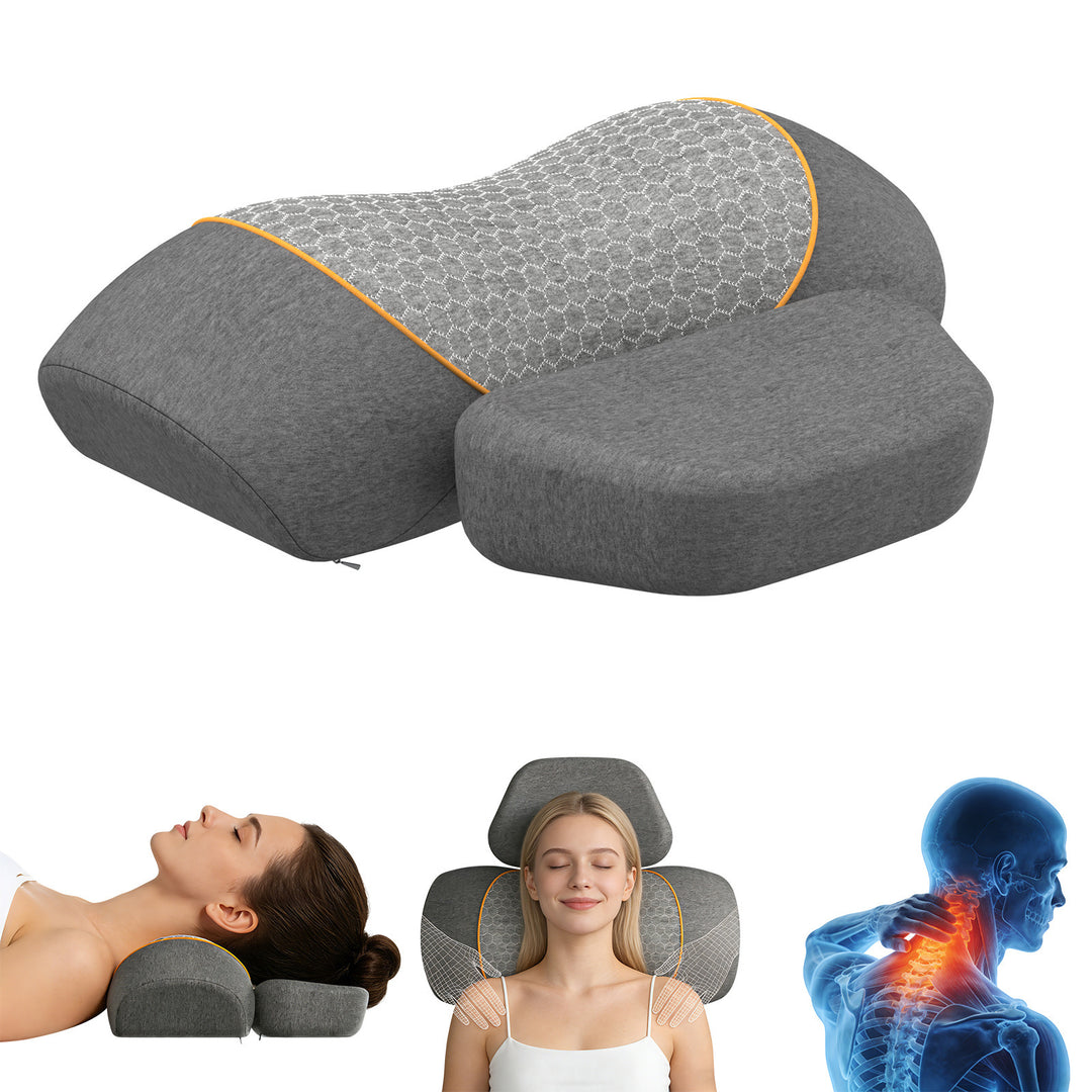 Neck massage pillow with heating function
