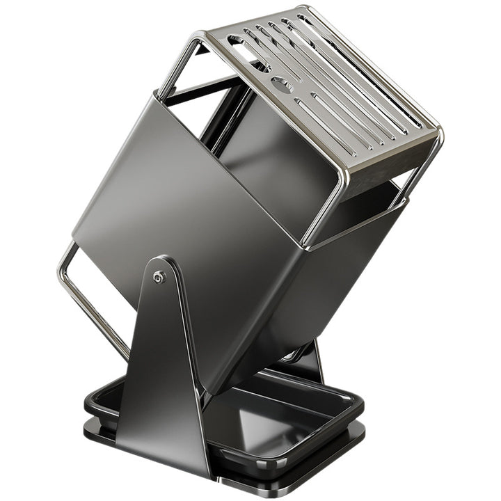 Multifunctional knife block set made of stainless steel