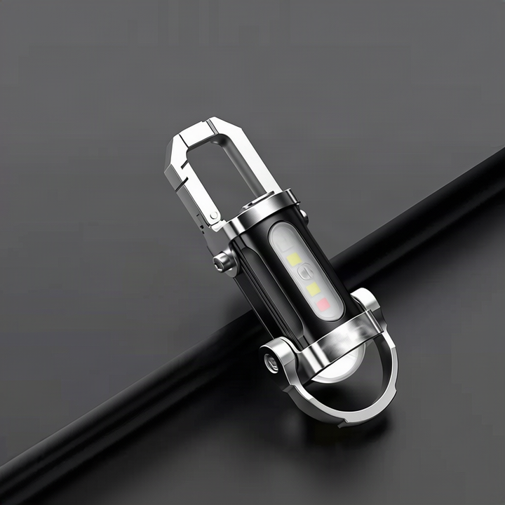Mini flashlight with keychain, LED