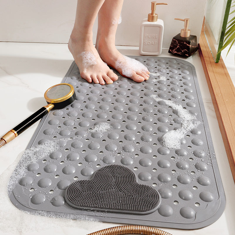 Bathroom mat TPE with massage points and suction cups