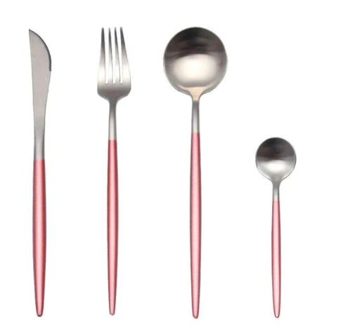 Luxury 24-Piece Gold-Silver Cutlery Set for Stylish Table Setting Kalsten