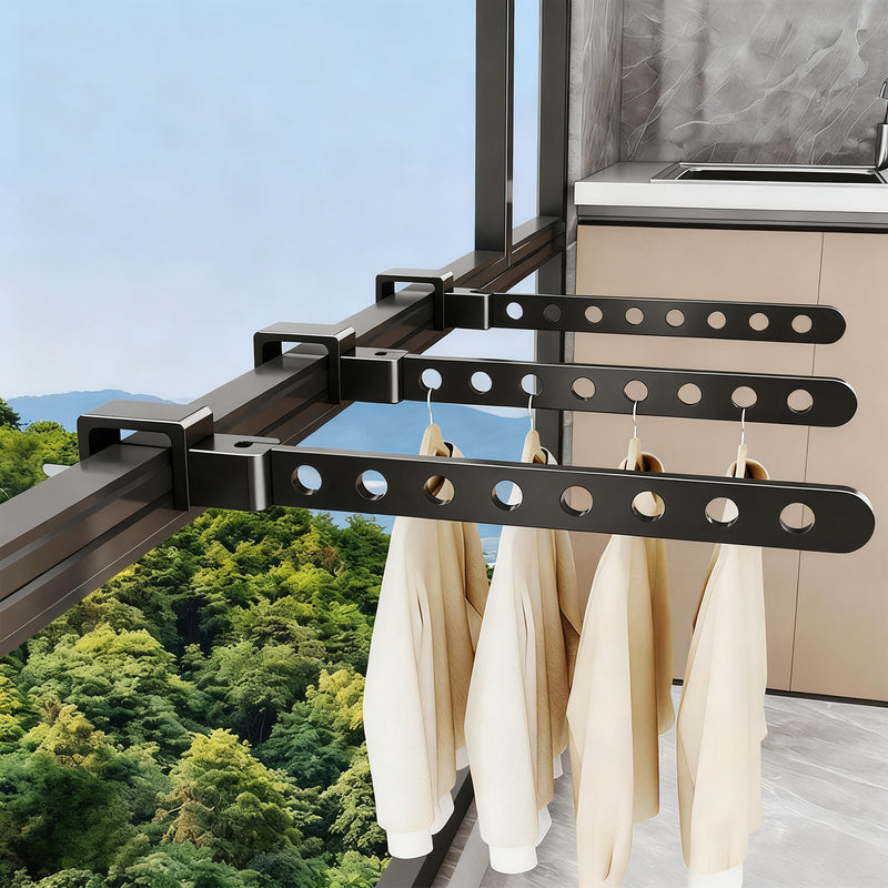 Balcony drying rack, space aluminum, foldable