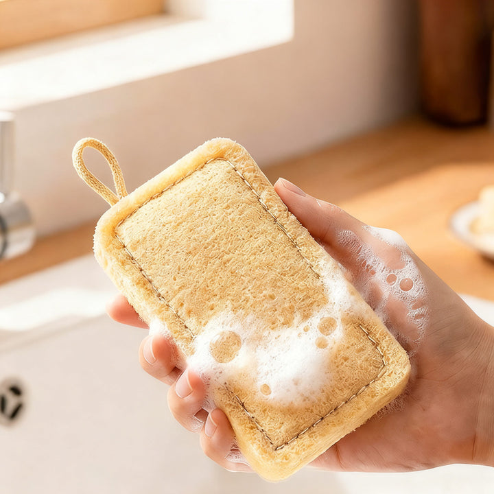 Natural loofah sponge for washing