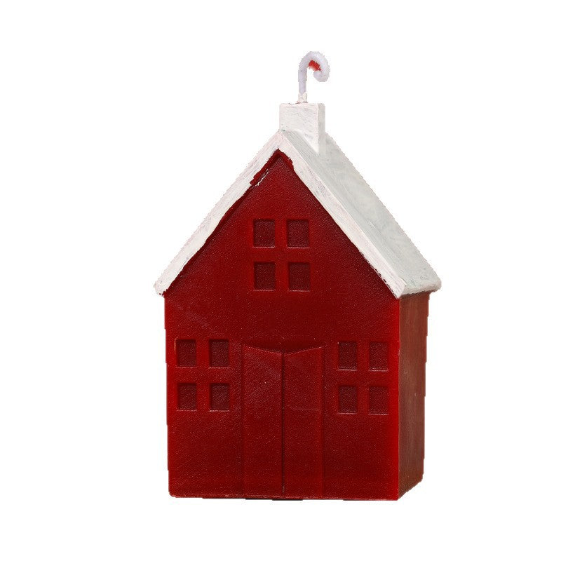 Scented candle with house design, handmade