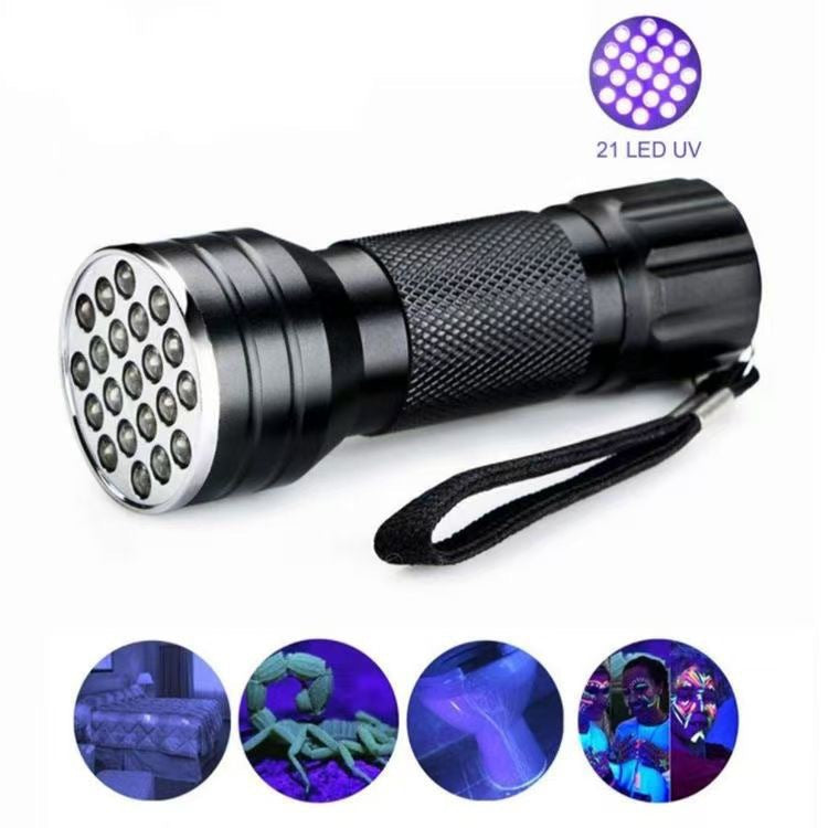 UV Flashlight with Aluminum Housing